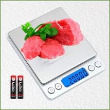 Battery-Operated Food Scale, Kitchen Scale With Tray 3Kg/0.1G,, And Meal... - £30.59 GBP