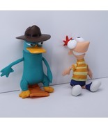 Disney Phineas &amp; Ferb Plush Phineas Perry the Platypus PVC Heads 7&quot; - $39.19