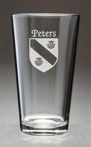 Peters Irish Coat of Arms Pint Glasses - Set of 4 (Sand Etched) - £53.35 GBP