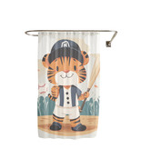 Ty the Triple Play Tiger Shower Curtain by Dancing Littles Jungle - $742.38 MXN