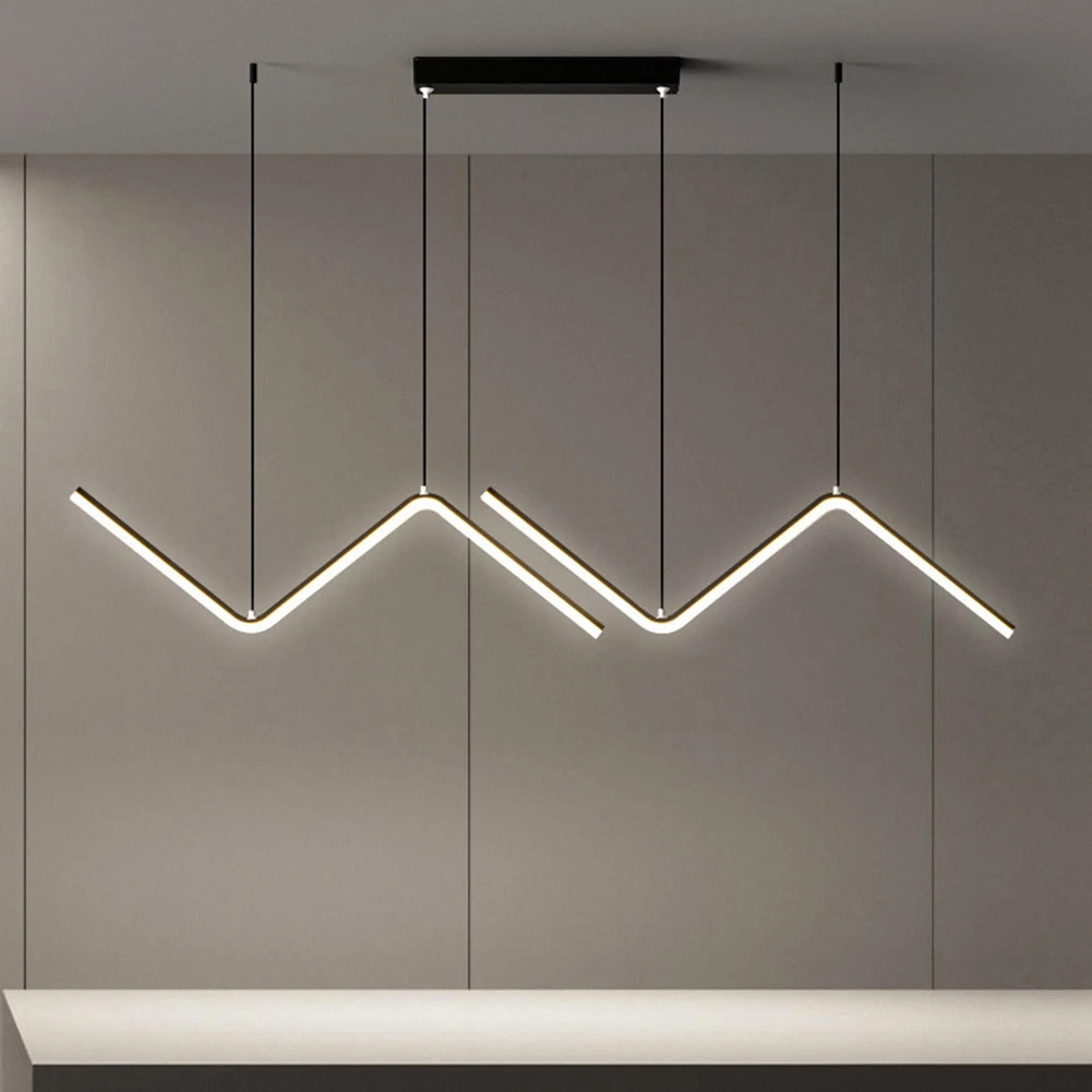 Nordic Wave Led Pendant Lamps Modern Led Chandelier for Table Dining Room - $36.61+