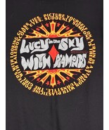 Lucy in the Sky with Diamonds, Lyrics by Lennon and McCartney Black T-sh... - $300.57 MXN