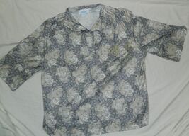 Womens Aimee Brand Casual Pullover Khaki &amp; Black Top size 24W / 48x28 - $10.84