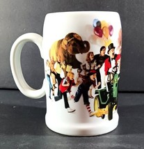 Vintage 1983 JOHN DEERE TRACTOR CLOWNS CIRCUS PARADE MUG STEIN White 5&quot; - $11.71 CAD