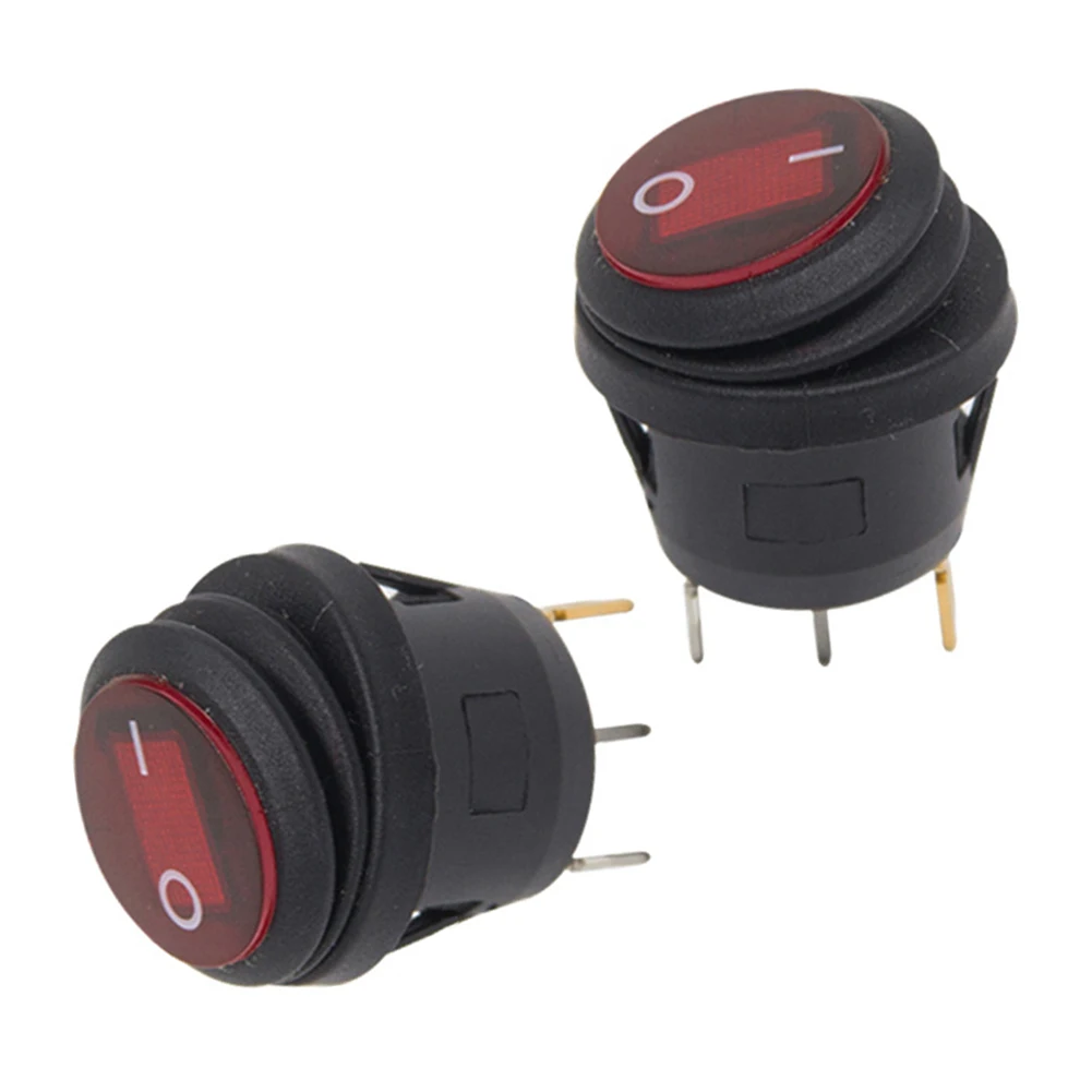 2pcs LED 12V 20A Car Boat ON/OFF Round Waterproof Rocker Toggle Switch Car But - £10.21 GBP