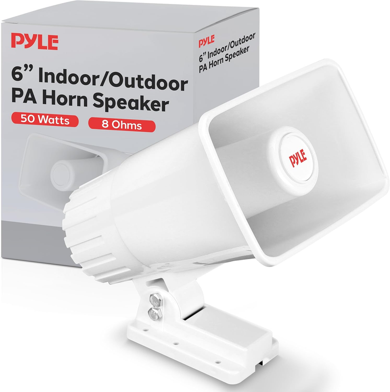 Indoor / Outdoor PA Horn Speaker - 6&quot; PA Speaker with 8 Ohms Impedance &amp; 5 - $56.42