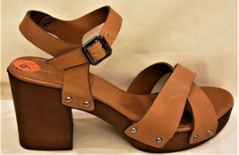 Sophia Milano Slingback Sandals Sz.EU 41/US~9.5 Brown Leather Made in Italy - £47.93 GBP