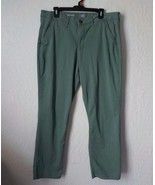 St Johns Bay Girlfriend Women 16 Green Classic Pants Olive Stretch Pocke... - £12.54 GBP