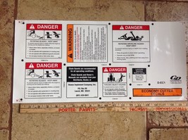 1 each DANGER DECAL   Bush hog Top Seller - $12.86