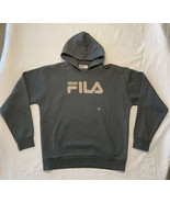 Fila Hoodie Mens Medium New With tags Gray Big Logo Long Sleeve Streetwear - £18.27 GBP