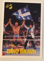 Dino Bravo Trading Card 1990 WWF WWE wrestling Classics #31 - £1.52 GBP