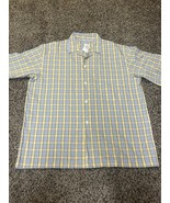 NEIMAN MARCUS by Bonsoir Cotton Yellow Plaid Mens Pajama Top England - $134.40 CAD