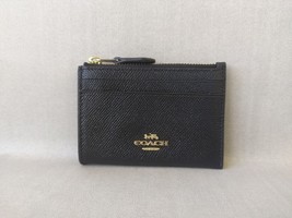Coach Mini Skinny ID zip Card Case in cross grain leather FREE Shipping ... - $54.65