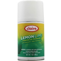 Claire C-120 7oz Lemon Lime Micro Metered Air Freshener Aerosol Can (Cas... - $44.24