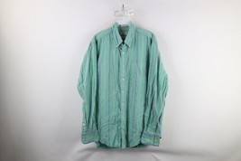 Vtg 90s Mens Large Distressed Yale University Co-Op Striped Button Down Shirt - £33.28 GBP