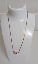 Vintage Goldtone Heart Enamel Necklace Youth Girls 15&quot; - $134.70 MXN