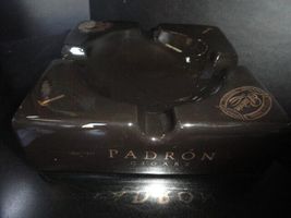 Padron Black Ceramic Ashtray NIB 8.5" x 8.5" x 2.5" NIB image 2