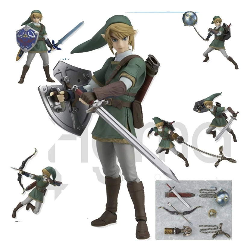 Luxury Skyward Sword Figma 320 Link Zelda Twilight Princess DX Ver. Action - £33.97 GBP+