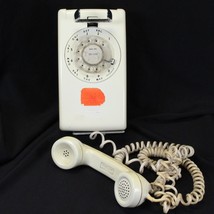 Bell Rotary Wall Phone White Western Electric Vintage 1962 554 Working Condition - $35.27