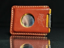 pheasant stainless steel cigar cutter with Capra Brown Leather case - $45.00