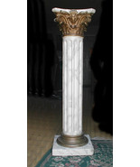 Corinthian Column Pedestal with Capital and Base : width 11 1/4; X depth... - $869.07 CAD