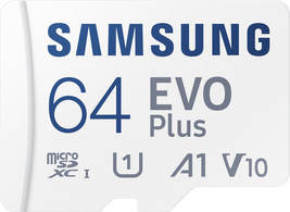 Samsung - EVO Plus 64GB microSDXC UHS-I Memory Card with Adapter - £29.53 GBP