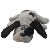 Vtg 1985 Tonka Pound Puppies Plush  Gray and Brown Ears/Spots Dog Approx 8" Long - $9.48