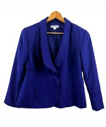 VTG 1990s Pendleton Wool Blazer Jacket One-Button Classic Blue Made in USA sz 14 - $41.39