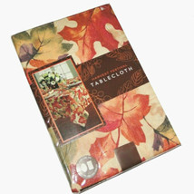 Thanksgiving Fabric Tablecloth Fall Leafs Harvest Festival Fall 52x52&quot; E... - $36.14