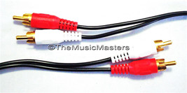 6&#39; ft Dual RCA - RCA (M-M)  Audio Component Stereo Sound Patch Cable Wir... - £6.21 GBP