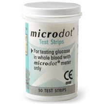 Microdot Plus Blood Glucose Test Strips x 50 - $21.95