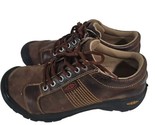 Keen Shoes Austin Leather Lace Up Sneaker Mens 9 Brindle Low Top Comfort... - £34.79 GBP