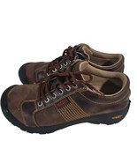 Keen Shoes Austin Leather Lace Up Sneaker Mens 9 Brindle Low Top Comfort Casual - $44.50