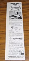 1960 Print Ad Fred Arbogast Jitterbug &amp; Sputterbug Fishing Lures Akron,OH - £10.56 GBP