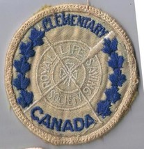 Royal Life Saving Society Patch Elementary Canada - 3&quot; Diameter Vintage - £7.77 GBP