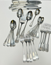 Oneida Colonial Boston Minuteman Sss Stainless Flatware 32 Pieces Place + Serve - £77.19 GBP
