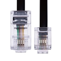 1M Rj11 To Rj45 Cable Phone Telephone Cord Rj11 6P4C To Rj45 8P8C Connector Plug - £15.72 GBP