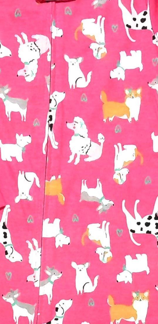 Carter's Girl's Pink Dalmatian, Corgi, Poodle Cotton Pajama Sleeper Item image 4