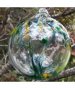 Hanging Glass Ball 6&quot; Diameter &quot;Winter Tree&quot; Witch Ball (1) #26 - €21,21 EUR