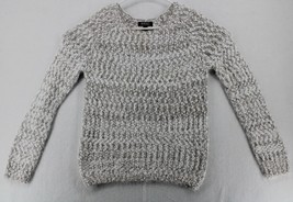 Buffalo by David Bitton Womens Eyelash Sweater SZ M Grey Relaxed Fit Stains - £3.19 GBP