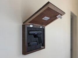 Hidden Gun Storage Wall Art – Personalized Concealment Case 3D Initials ... - $80.19+