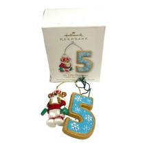 My Fifth Christmas Child&#39;s Age Collection 5th Hallmark Keepsake Ornament... - £58.41 GBP