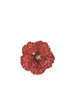 Lauren Spencer Austrian Crystal Brooch Hibiscus Flower 54801 - £11.07 GBP