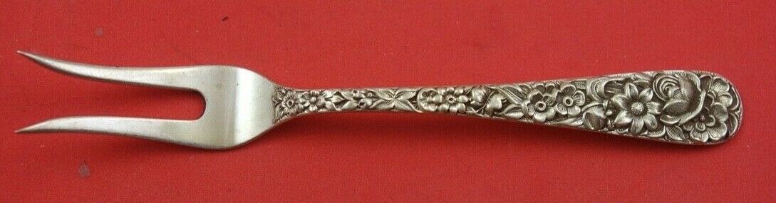 Primary image for Repousse by Kirk Sterling Silver Strawberry Fork 2-tine 4 1/2"