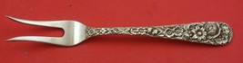 Repousse by Kirk Sterling Silver Strawberry Fork 2-tine 4 1/2&quot; - £53.73 GBP
