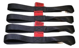 Qty 4 of Soft Tie Loops 12&quot; Length/Black - £9.55 GBP
