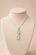 925 Sterling Silver Infinity Pendant Necklace with CZ - Elegant Gift for... - $41.09