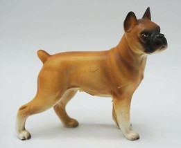 Chien Boxer Porcelaine Figurine De - £32.85 GBP