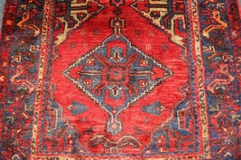 3&#39;4 x 10&#39;7 Caucasian S Antique Bird Rug Handmade Oriental Wool Runner 3 ... - $736.25