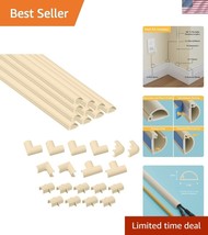 Stylish Cord Hider &amp; Raceway Kit - 157in, Self-Adhesive, Blends with Decor - $43.00